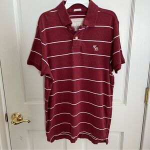 Mens ABERCROMBIE & FITCH Soft Cotton Muscle Fit Polo Size Large
